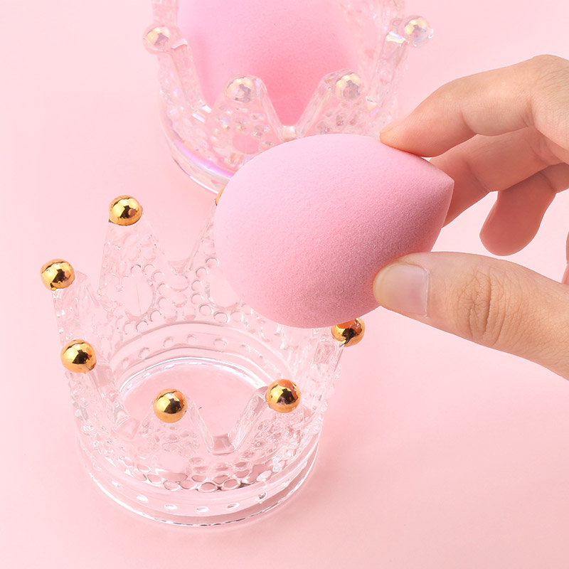 1 Pcs Makeup Sponge Holder Storage Beauty Crown Makeup Sponge Support Egg Drying Cosmetic Puff Display Stand