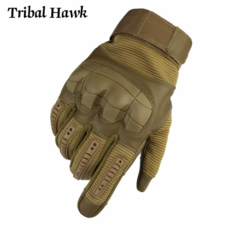 Tactical Gloves Military Touch Screen Airsoft Shooting Gloves Army Combat Hard Knuckle Camo PU Leather Full Finger Gloves Men