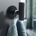 Silver Black Hooks Bathroom Kitchen Hanger Stainless Steel Wall Hook Keys Coat Towel Hook Robe Hardware Towel-Hanger Rack 1pcs