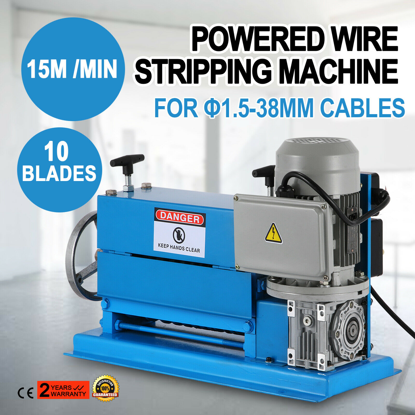 Portable Powered Electric Wire Stripping Machine Scrap Cable Stripper 220v to Europe