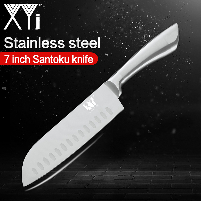 XYj Ultra Sharp Seamless Welding Kitchen Knife 7Cr17mov High Carbon Stainless Steel Kitchen Chef Knife Professional Cooking Tool