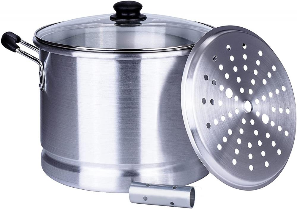 32Quart Silver Aluminum Tamale Steamer Pot