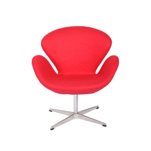 Arne Jacobsen Cashmere Wool Swan Lounge Chair Replica