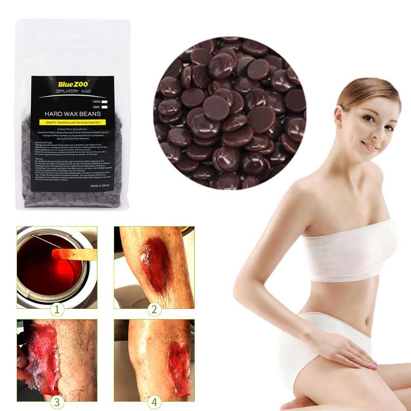 500g Wax Beans Depilatory Wax Pellet Hot Film Hard Wax beans Female Hair Removal No Strip Hard Wax Bead Lavender Tea Rose Scent