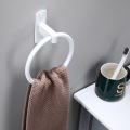 Tuqiu Towel Hanger Wall Mounted Towel Ring White Towel Rack Bathroom Aluminum Towel Bar Rail Bathroom Towel Holder