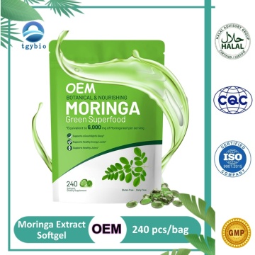 OEM Moringa Softgels for Energy, Immunity & Joint Health