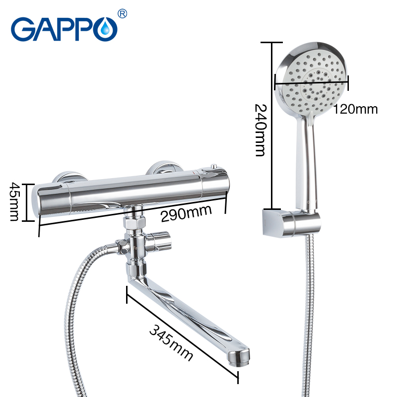 GAPPO thermostat shower Bathtub Faucets wall thermostat shower mitigeur baignoire thermostatic mixer bathroom bathtub faucets