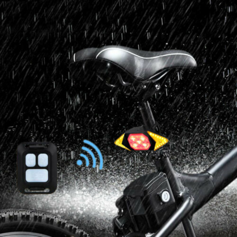 USB Smart Bike Taillight Remote Control Rear Bicycle Light Indicator Tail Light MTB Road Cycling Turning Signal Warning Lamps