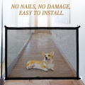 Dog Gate Mesh Pet Fence Barrier Folding Safe Guard Indoor Outdoor Puppy Dog Separation Protect Enclosure Home Pet Supplies