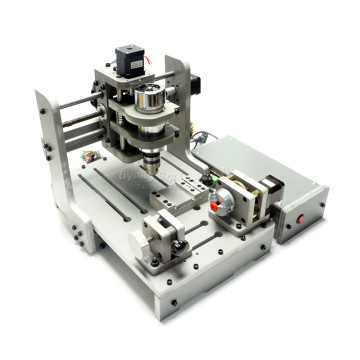 USB 4 Axis Mini CNC Milling Machine CNC 3020 300W 10000rmp Spindle Motor 3D Wood Engraving Machine