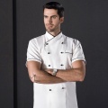 Chef Work Wear Uniform Chef Short Sleeve Double Breasted Jacket Restaurant Hotel Cook Clothes Uniform