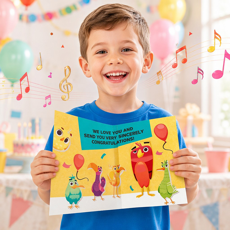 Happy Birthday Song Card