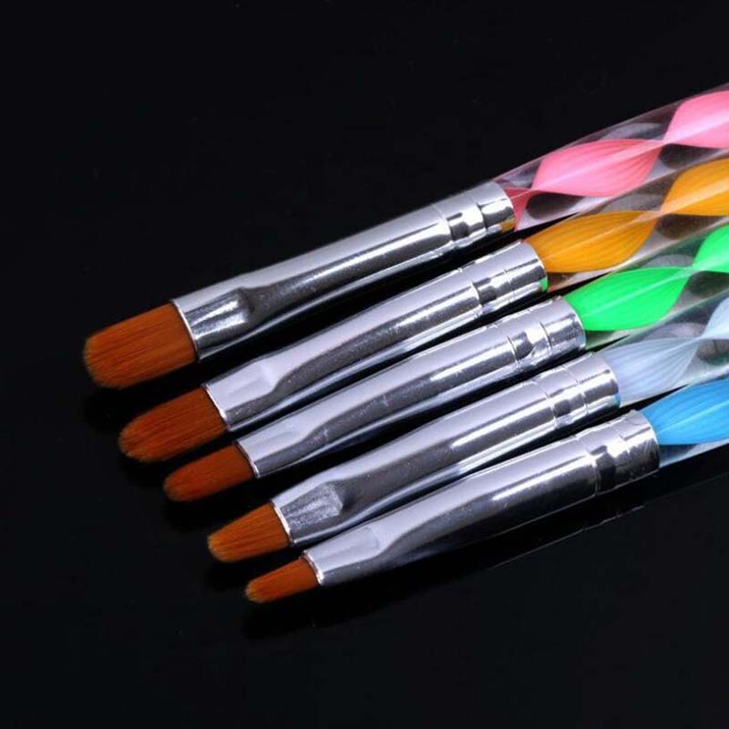 Nail Point Drill Pen Dotting Tools Nail Art Painting Pen Nails Accessoires Set 5Pcs/lot