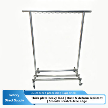 Sleek Stainless Steel Garment Hangers