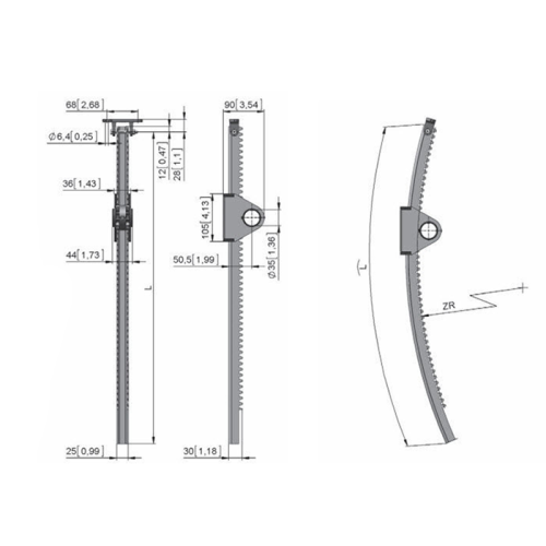 Straight or Curved Rack for Ventilation Manufacturers and Straight or Curved Rack for Ventilation Suppliers