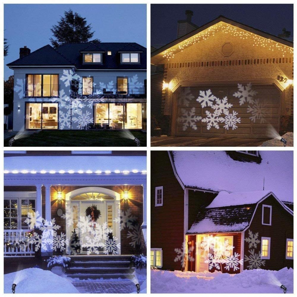 Led Snowflake Projector Lamp