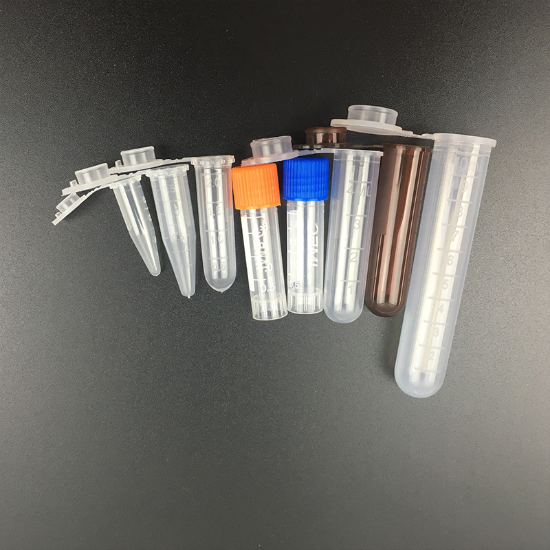 60PCS Centrifuge Tube Plastic Bottles with cap 0.5ml to 10ml Mixed Size Centrifuge Bottles Lab Supplies