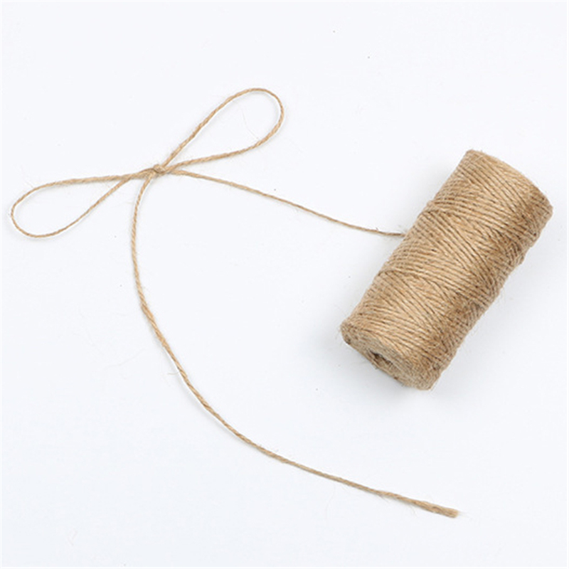 100 Yards Cords Ropes Natural Dry Twine Cord Jute Twine Rope Thread For DIY Decor Toy Crafts Parts 2mm hemp