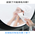Dia 60cm 70cm Smart Touch LED Light Bathroom Mirror Anti-fog Wall Hanging Makeup Black Frame Wrought Iron Edge Round