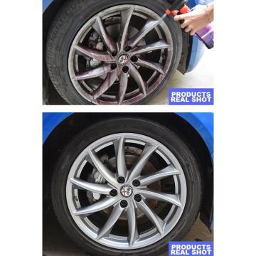 500ML Car Wheel Paint Surface Iron Powder Remover Body Decontamination with Towel Car Rim Care Cleaner Wheel Coating Agent