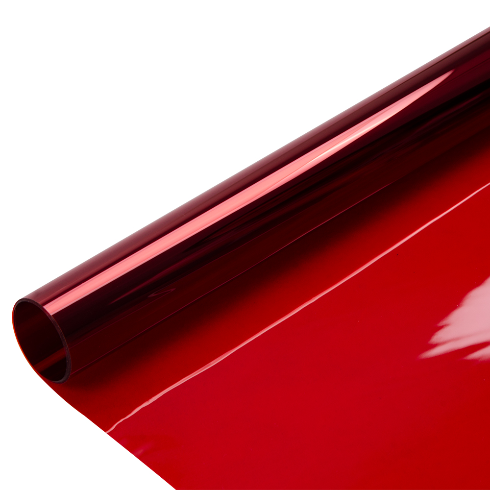 0.5m width Red color Decoration solar tint Privacy Protection Window Film Heat reduce Anti-UV home building window glass Film