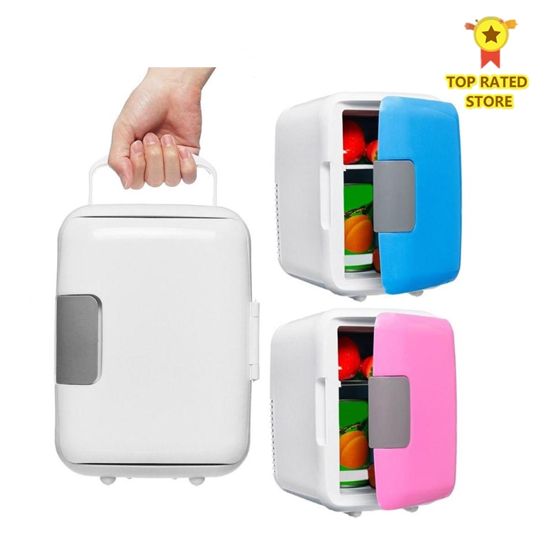 Dual-Use 4L Car & Home Refrigerators Ultra Quiet Low Noise Car Mini Refrigerators Travel Freezer Cooling Cosmetic Fridge