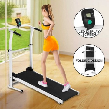 Multi-Functionfolding Mechanical Treadmill Foldable Manual Treadmill Working Machine Cardio Exercise Incline Fitness Equipment