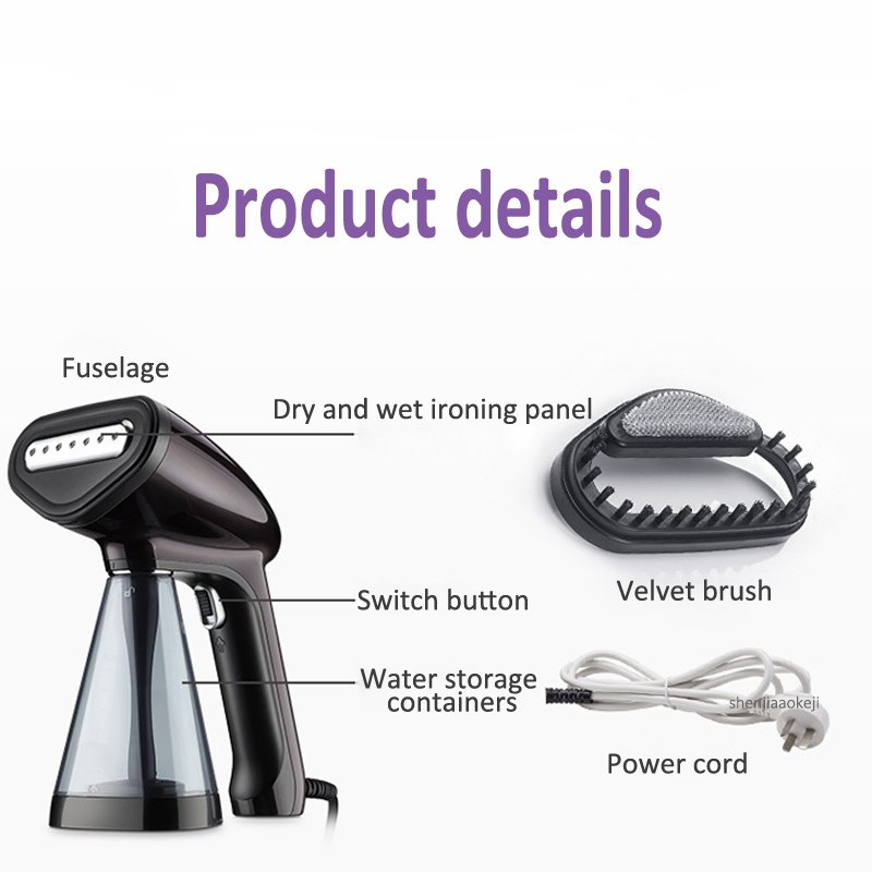 220v household portable handheld steam iron machine dry wet dual-use vertical steam ironing for clothes Electric Irons home hot