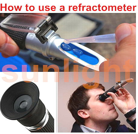 RHS-613ATC Soya-bean Milk Refractometer with Plastic Retail Box and Trackable Delivery Service