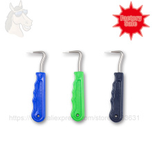 8 1003 Economic Hoof Pick with Iron Hook Plastic Grip for Hoof Cleaning 16.5x4cm Horse Grooming Hoof Care Equestrian Products