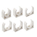 Uxcell 5-100pcs PVC Water Supply Pipe Clamp Clips Fittings Inner Dia 20mm 25mm 32mm 40mm 50mm Accessory Parts