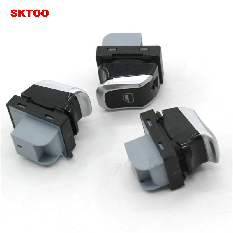 SKTOO Chrome Master Window Lifter Switch+Trunk Switch+ Side Mirror Switch with folding For Audi Q5 B8 B9 A4 A5 8KD 959 851A