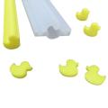 Ins Cute Yellow Duck Silicone Cake Mold Handmade Roll Sandwich Biscuit Mould Tube Soap Candles Crafts Mould Column Kitchen Tool