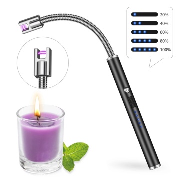 360 Degree Flexible Arc Lighter Windproof Recharge Cigarette Lighter USB Electric Plasma Lighter Kitchen Gadgets For Women Gifts