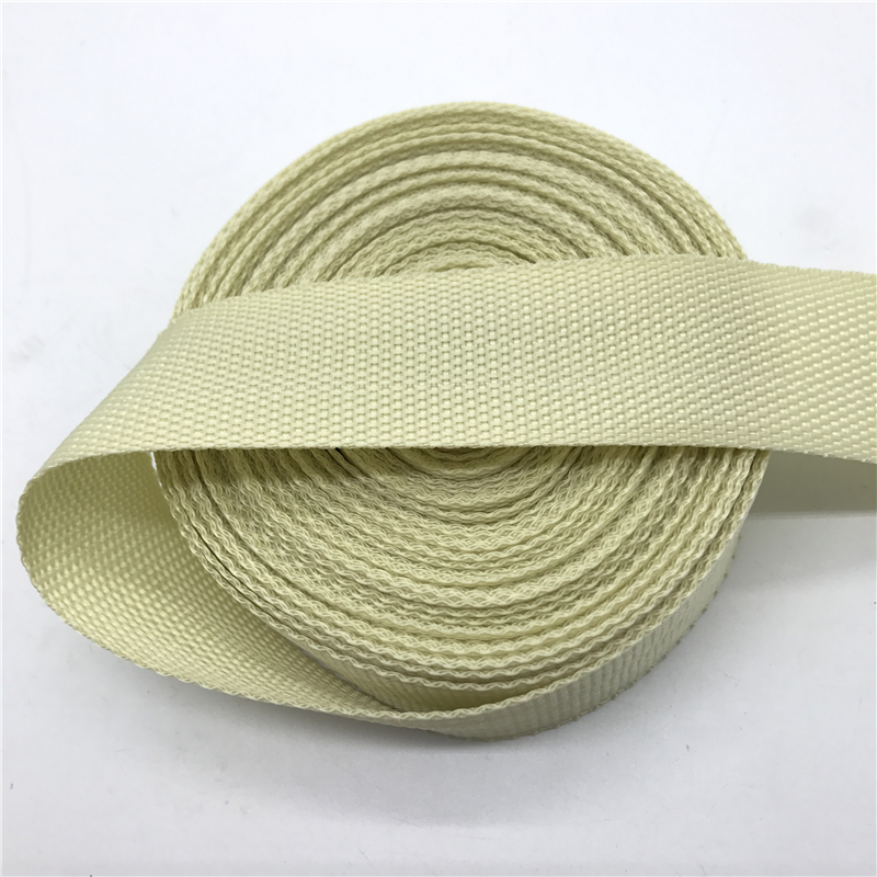 15mm 20mm 25mm 30mm 38mm Wide 5yards Cream Strap Nylon Webbing Knapsack Strapping Bags Crafts
