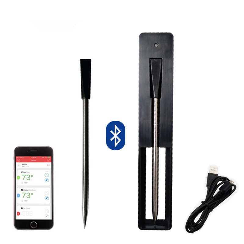 Real wireless oven thermometer digital bbq meat kitchen thermometer with chargeable battery