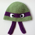 Ninja Turtle Hat Pure Handmade Crochet Hat