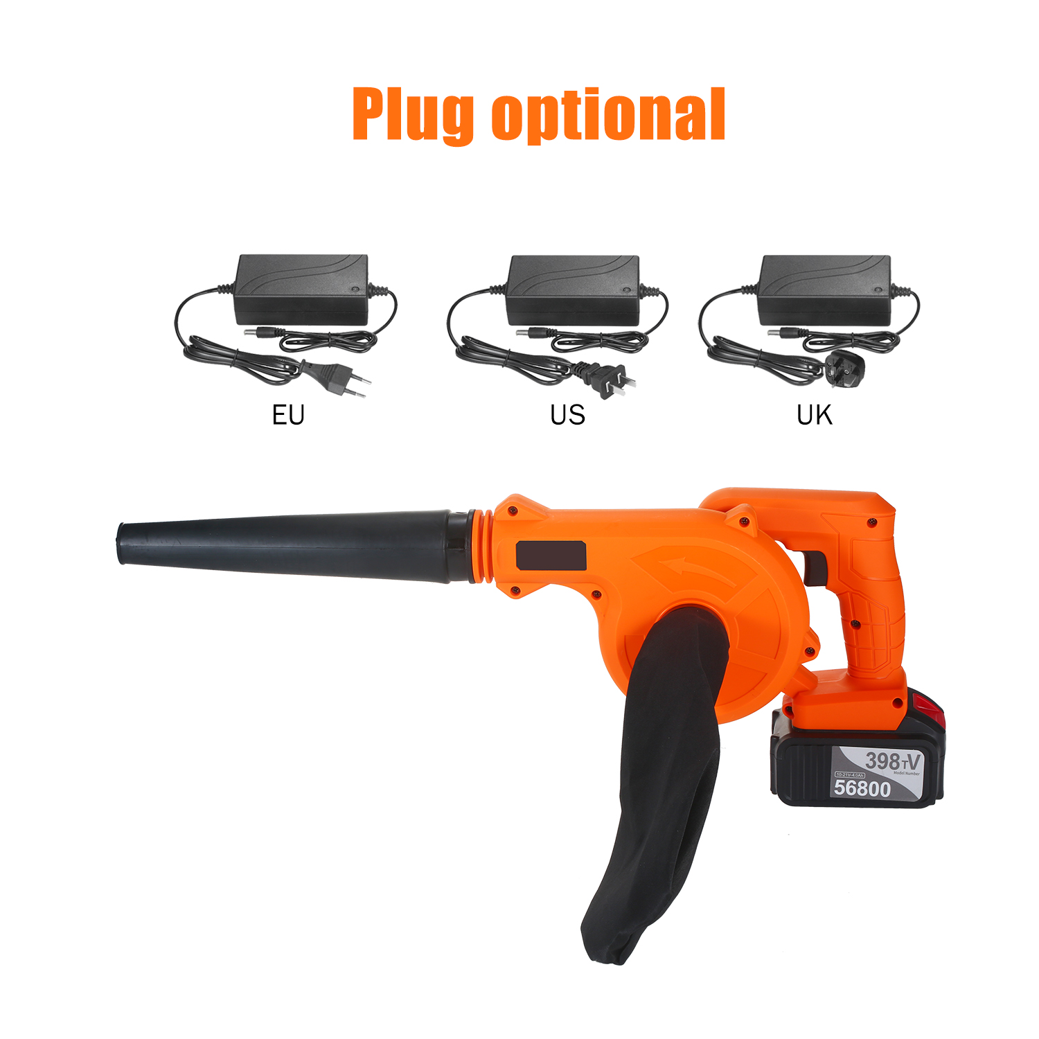 Cordless Leaf Blower Vacuum 21V 4.0 Ah Lithium Battery Powered Electric 2 in 1 Blower & Vacuum For Clearing Dust Leaf Snow