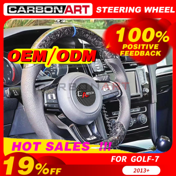 Carbon fiber steering wheel for golf 6 Golf 7 Scirocco car styling carbon parts for CC passat 2010 2012 2013 golf6 interior