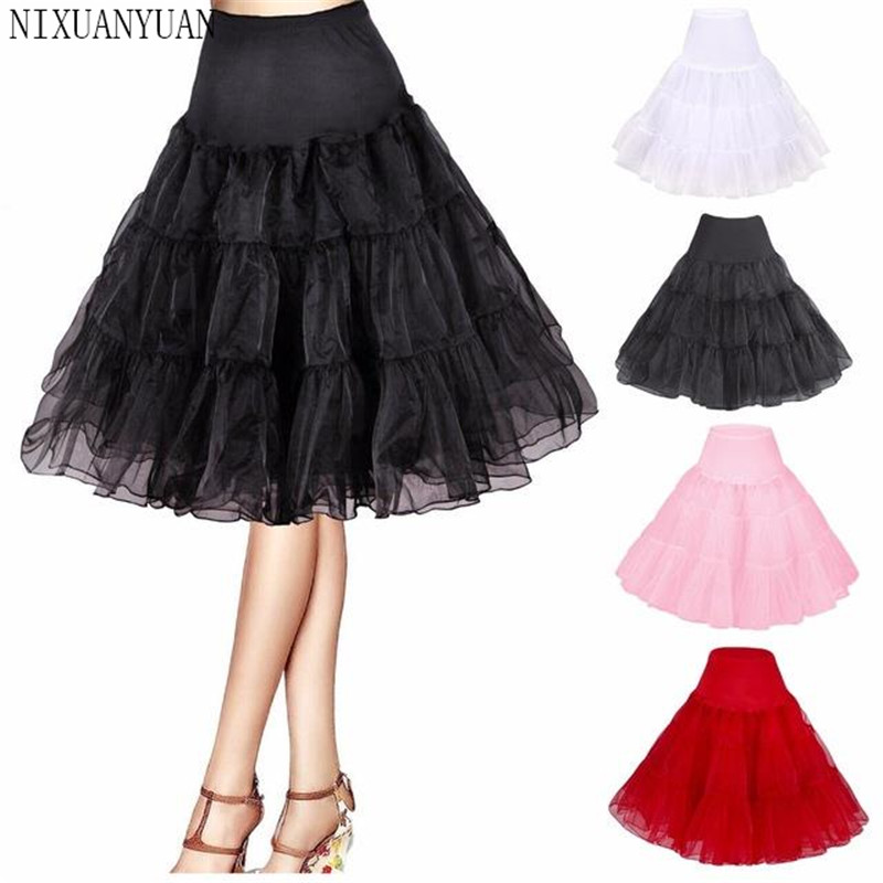 Short Organza Halloween Petticoat Crinoline Vintage Wedding Bridal Petticoat for Wedding Dresses Underskirt Rockabilly Tutu