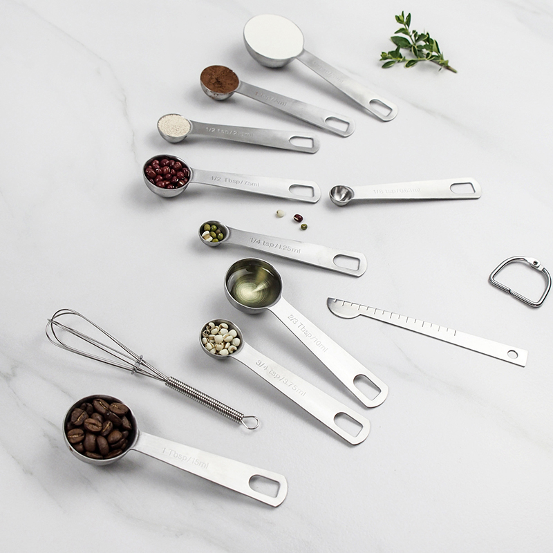 Measuring Spoons Set - Heavy Duty Stainless Steel Measuring Tools For Kitchen Cooking and Home Baking