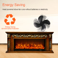 4-Blade Fireplace Fan Heat Powered Wood Stove Fan Log Burner Woodburning Stove Ecofan Quiet Fan Efficient Heat Distribution