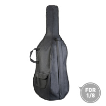 3/4 Cello Bag Backpack Gig Bag Soft Carry Bag with Shoulder Strap Side Handle Cello Accessories Bow Pockets Black