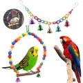 17 Packs Bird Toys Parrot Toys Swing Chewing Toys - Hanging Bell Birds Cage Toys Suitable for Small Parakeets, Macaws Love Birds