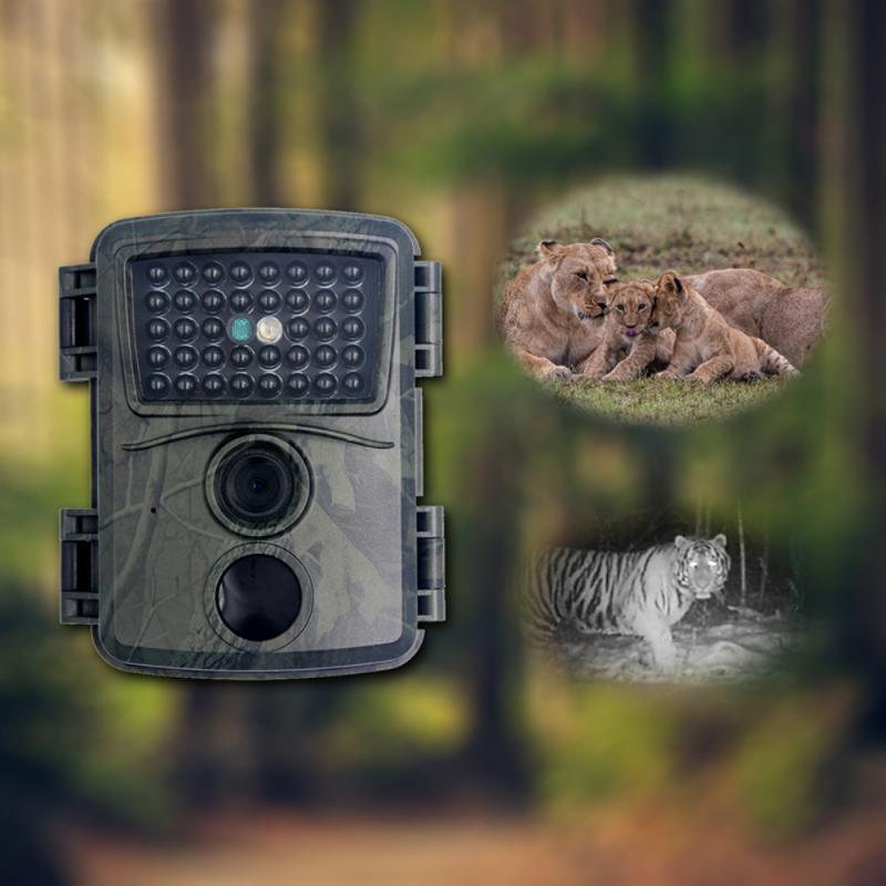 Trail Hunting Camera 12MP 1080P HD Waterproof Outdoors Camera Wildlife Scouting Hunting Camera Wild Surveillance Night Version