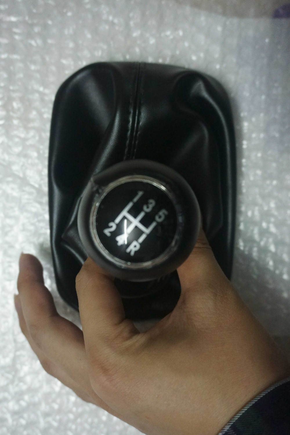 wholesale price 5 Speed Car Shift Gear Knob Lever Gaitor Boot Cover for Audi A6 C5 A4 B5 A8 D2 1996-2003