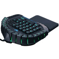 AULA 30 Progammable Keys RGB Backlit Gaming KeypadOne Handed Merchanical Keyboard with Detachable Wrist Rest For Mobile Game