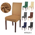 4 Types Dining Chair Cover Spandex Jacquard Kitchen Dining Room Chair Slipcover Protector Case for Chair Seat Elastic Stretch