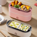 1/2 Layer Electric Heated Lunch Box Portable Fast Heating Electric Rice Cooker Food Container Bento Box Food Warmer For Office