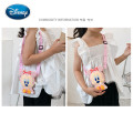 Disney Mickey Minnie 3D Silicone Children's Bag Mini Shoulder Bag Cartoon Baby Coin Purse Girls Messenger Bag Mobile Phone Bag